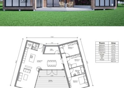 Casa Dera 184m2 from 156 240 euro